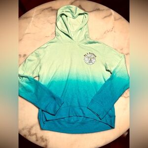 Girls So softest hoodie ombré mermaid hoodie size 14/16 xl
